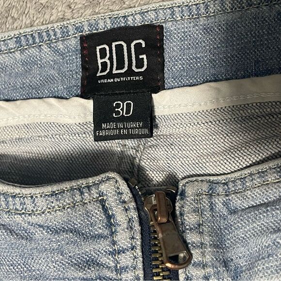 bdg zip front cropped kick flare jeans high waist size 30 VGUC - Picture 4 of 8